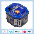 High Quality Russian Large Octagonal Tea Tin Can Custom Coffee Tin Box